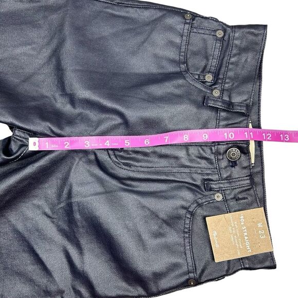 Madewell '90s Straight Jean in Midnight Blue Foil Size 23 NWT - Picture 7 of 10